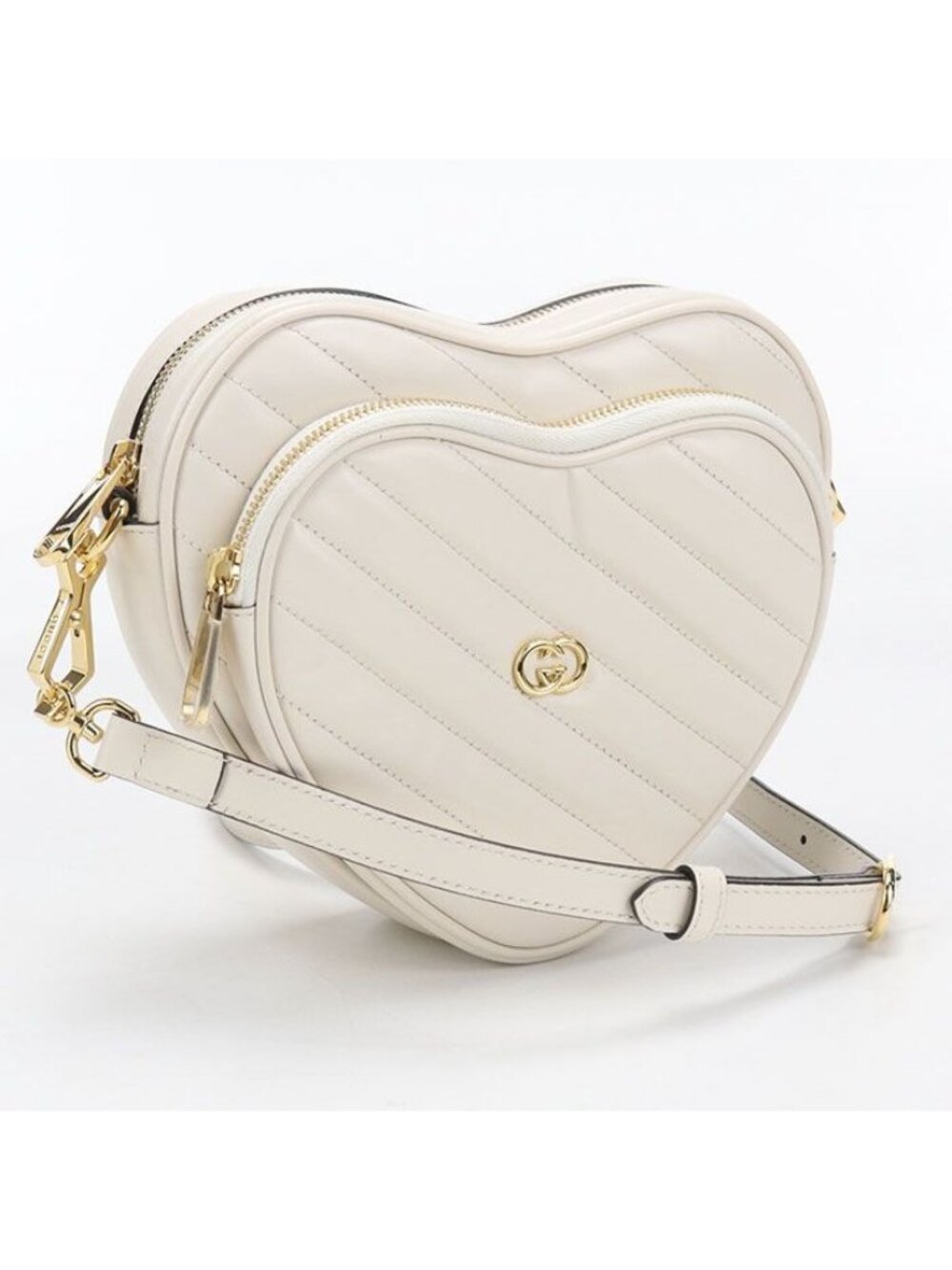 Gucci Interlocking Crossbody Shoulder Bag Leather
